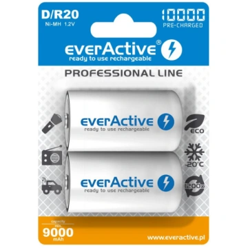 R20/D akumulatori 1.2V everActive Professional lin