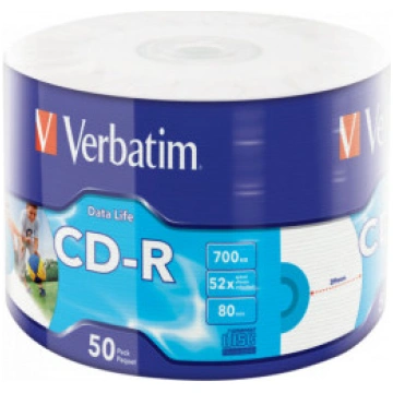 Matricas CD-R Verbatim Data Life 700MB 1x-52X Inkj