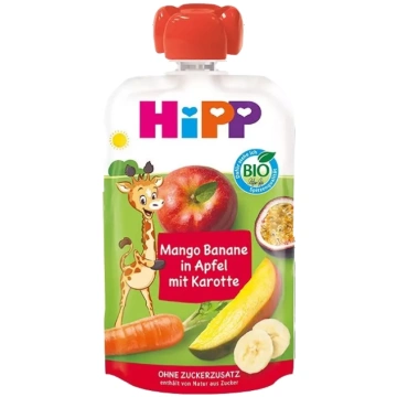 HIPP Ābolu, Burkānu, Mango (6m+) biezenis, 100 g