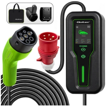 Qoltec Mobile EV charger with adjustable 2in1 Type