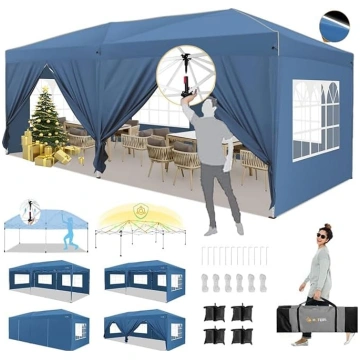 HOTEEL pop-up telts ar centrālo fiksatoru, 3 x 6 m