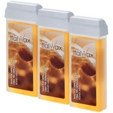 Italwax, Mīksts vasks kartridžā, Medus, 100ml x3