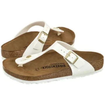 Birkenstock Gizeh BS Patent White 1005299 (BK51-b)