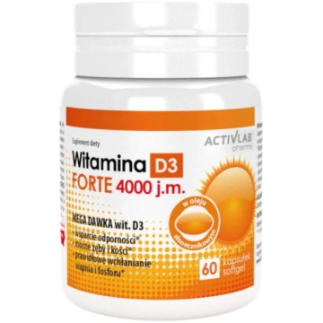 "Activlab Pharma" vitamīns D3 Forte 4000 SV - 60 k