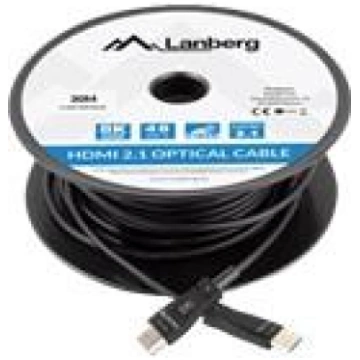 LANBERG HDMI v2.1 M/M cable 30m optical CA-HDMI-30