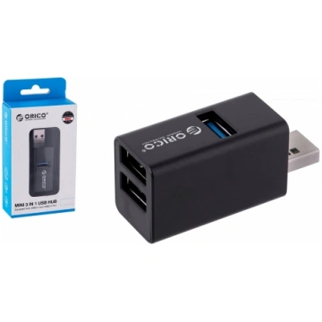 ORICO MINI HUB USB-A 3.1, 5GBPS, 3X USB-A, ALU MIN