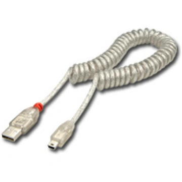 USB 2.0 Spiralkabel 2m USB Typ A / Mini-B ( 31925 