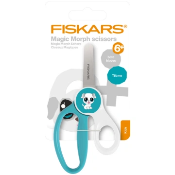 Bērnu šķēres, FISKARS, 1064076, zila/balta, 130 mm