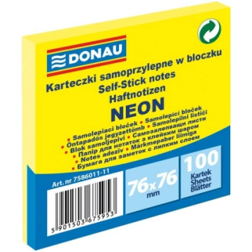 Līmlapiņas Donau, 100 gab., dzeltenas