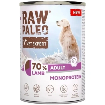 Mitrs suņu barības VETEXPERT Raw Paleo Lamb, vienp