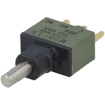 Switch: push-button; Pos: 2; SPDT; 1A/125VAC; 1A/3
