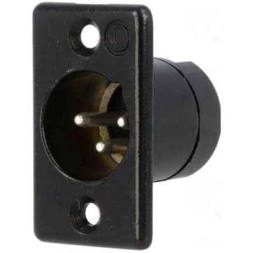 Socket | XLR | male | PIN: 3 | straight | solderin