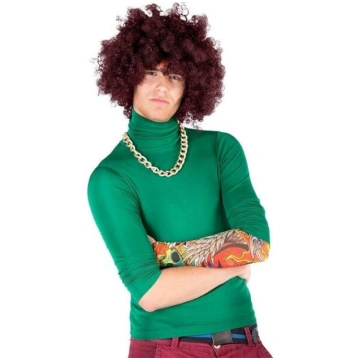 Afro parūka Xxl, brūna Nenurodyta