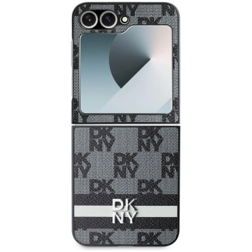 DKNY PU Leather Checkered Pattern and Stripe Case 