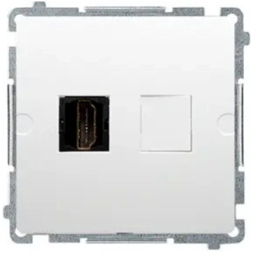 Kontakt-Simon Basic HDMI kontaktligzda, balta