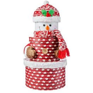 Set 3 scatole multiuso cartone/poliestere