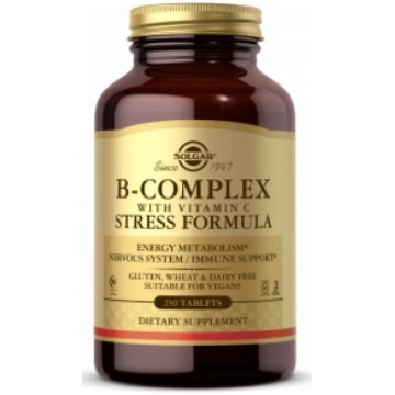 B-Complex with Vitamin C Stress Formula Solgar 250