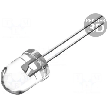 LED | white cold | 10mm | 3000÷4200mcd | 30° | Fro