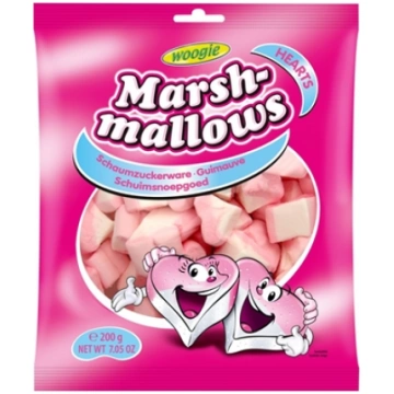 Zefīrs WOOGIE Marshmallows sirsniņas, 200g 450-145