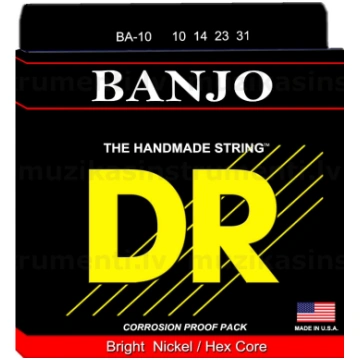 Tenoa Bandžo stīgas Dr Strings BA10 10 31 Hand Mad