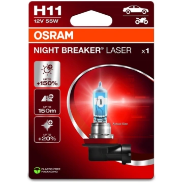 CAR LIGHT 55W12V PGJ19-2 10XBLI1 H11 64211NL-1BL (