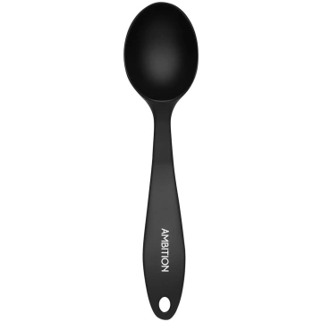 Saldējuma karote Ambition Silky, 17 cm, melna krās
