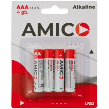 AMICO AAA Batteries, 4-pack 9141793