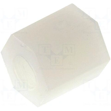 Screwed spacer sleeve | hexagonal | polyamide | M3