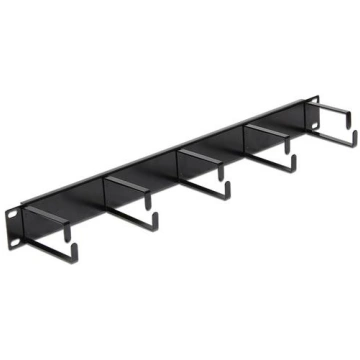 Delock 19" Cable Management 1HE black 42496