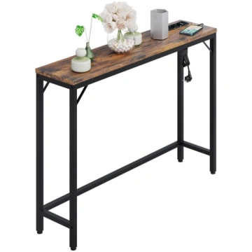Console Table with Power Strip Console Side Table 