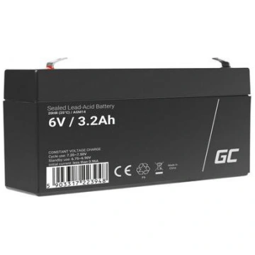 Greencell 6V 3.2Ah akumulators AGM VRLA 6 Volti, 3