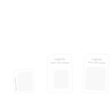 Logilink Dual SIM Card Adapter nano to micro, stan