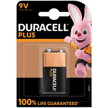 Alkaline Baterija 6LR61 (MN1604, 6F22, 522) 9V Dur