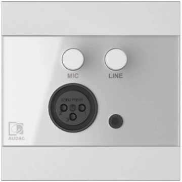 Sienas modulis Audac WP205/W ar XLR mikrofonu un 3