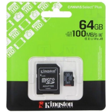 Memory card | microSDXC | 64GB | Class 10 UHS U1 |