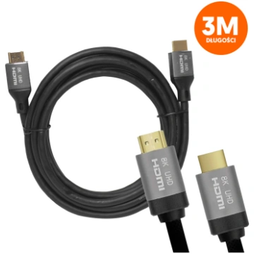 LTC 8K HDMI 2.1 kabelis 3m televizoram un monitora