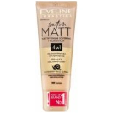 Eveline Eveline Satin Matt 4in1 101 Ivory 30ml līd