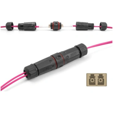 Delock Optical Fiber Cable Connector LC Duplex fem