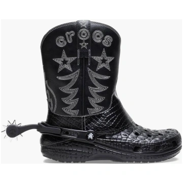 CROCS CLASSIC COWBOY BOOT BLACK - 37-38