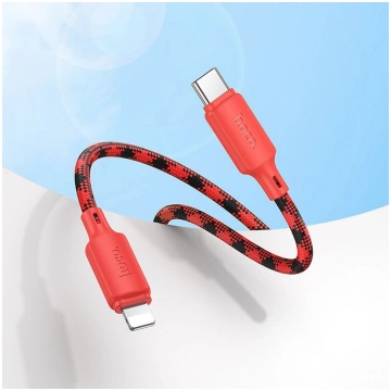 Kabel USB Hoco USB-C - Lightning 1 m Czerwony 1544