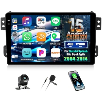 CAMECHO 4+1284G Android 15 Navi Autoradio für Suzu