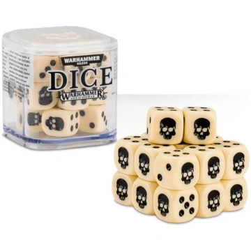 Warhammer 12mm Dice Set Bone White Games Workshop 