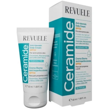 REVUELE CERAMIDE ANTI-BLEMISH DAILY SPF50 sejas kr
