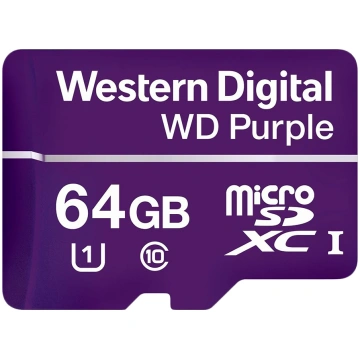 CSDCARD WD Purple (MICROSD, 64GB) | WDD064G1P0C-85