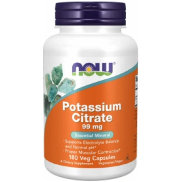 Potassium Citrate 99 mg Now Foods 180 vcaps