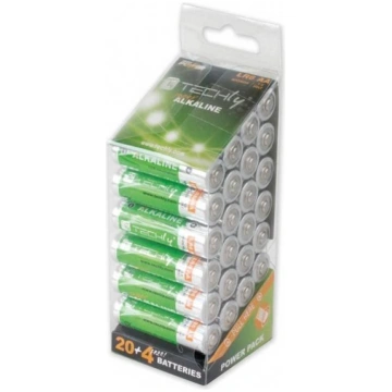 Techly Alkaline batteries 1.5V AA LR6 24 pcs ( 306