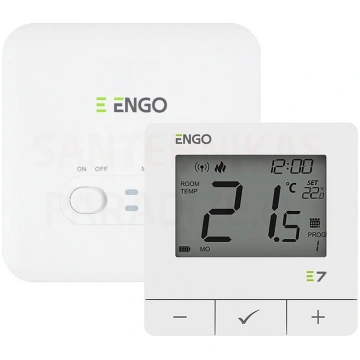 ENGO temperatūras termostats, bezvadu, programmēja