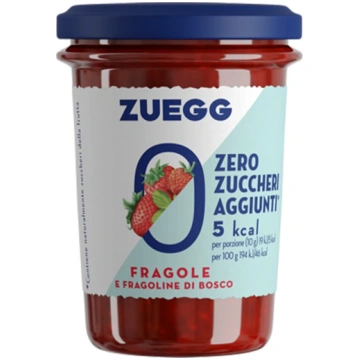 Zemeņu ievārījums bez cukura ZUEGG Fragola, 220g