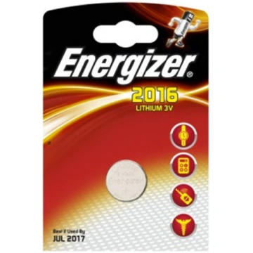 CR2016 baterijas 3V Energizer litija 2016 iepakoju