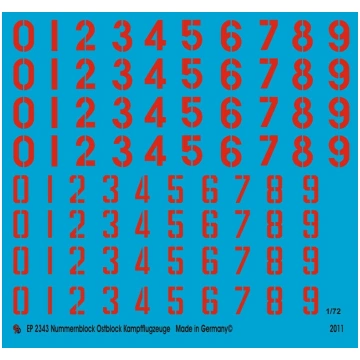Numbers Easter Block Planes Peddinghaus-Decals